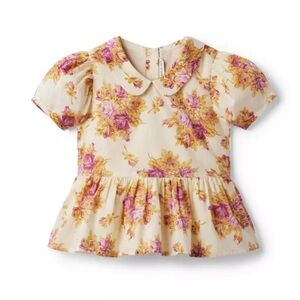 Janie&Jack Floral Peplum Top